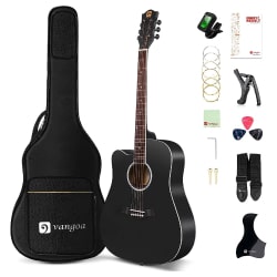 Left-Handed Acoustic Guitar Vangoa VG-1L Acoustic Guitar Kit