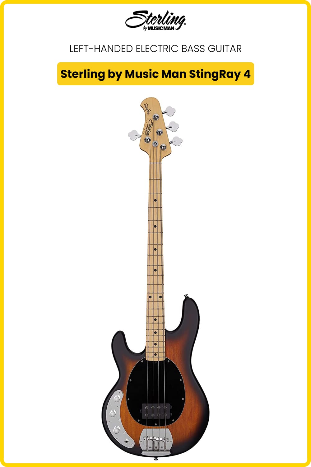 Left-Handed Electric Bass Sterling Music Man StingRay 4