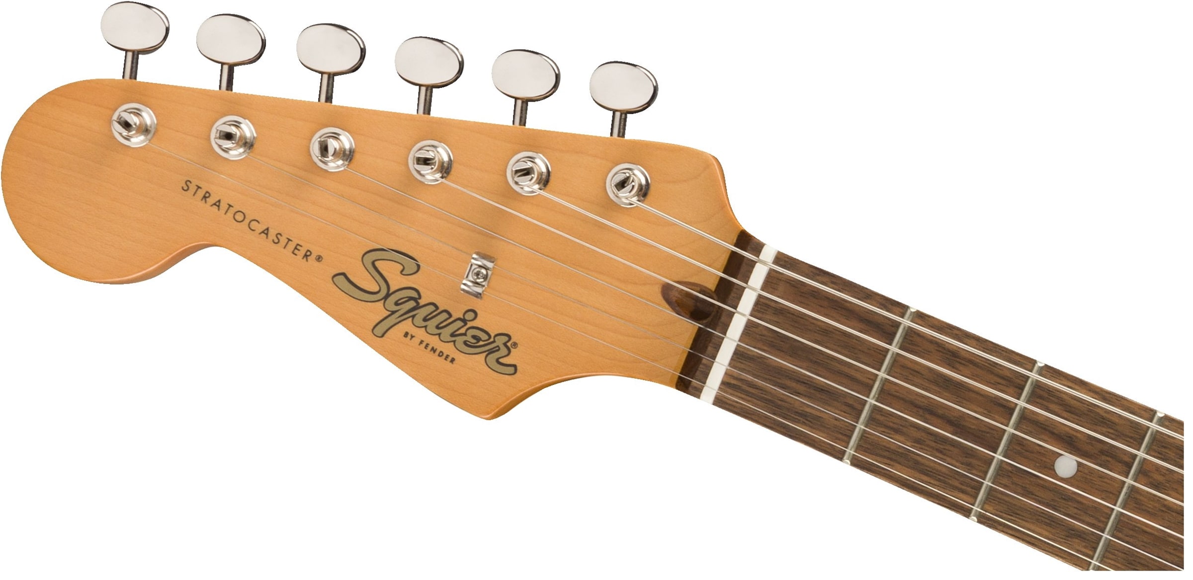 Left-Handed Squier Classic Vibe '60S Stratocaster Headstock Front