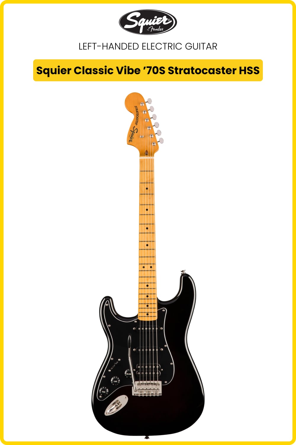 Left-Handed Squier CV 70S Stratocaster HSS