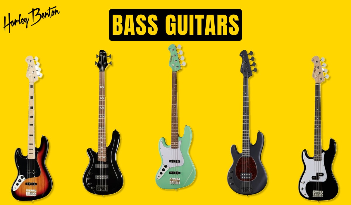 Harley Benton Left-Handed Bass Guitars