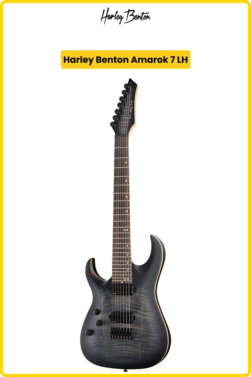 Left-Handed 7-String Electric Guitar Harley Benton Amarok 7 LH