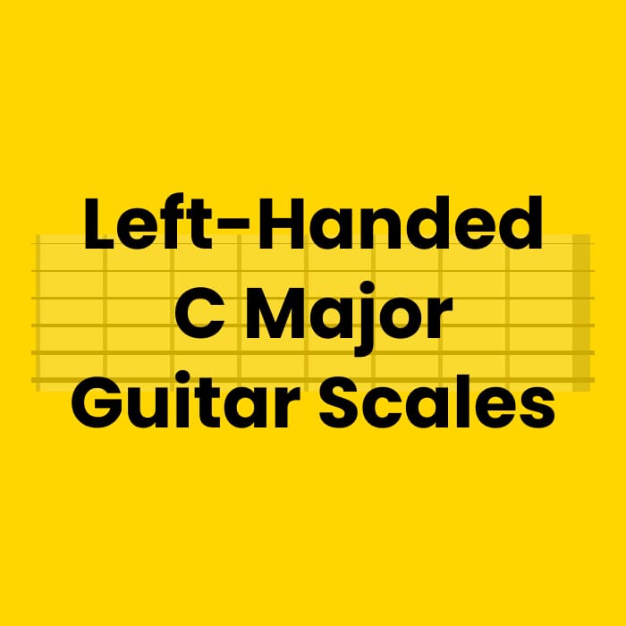 Left-Handed C Major Guitar Scale
