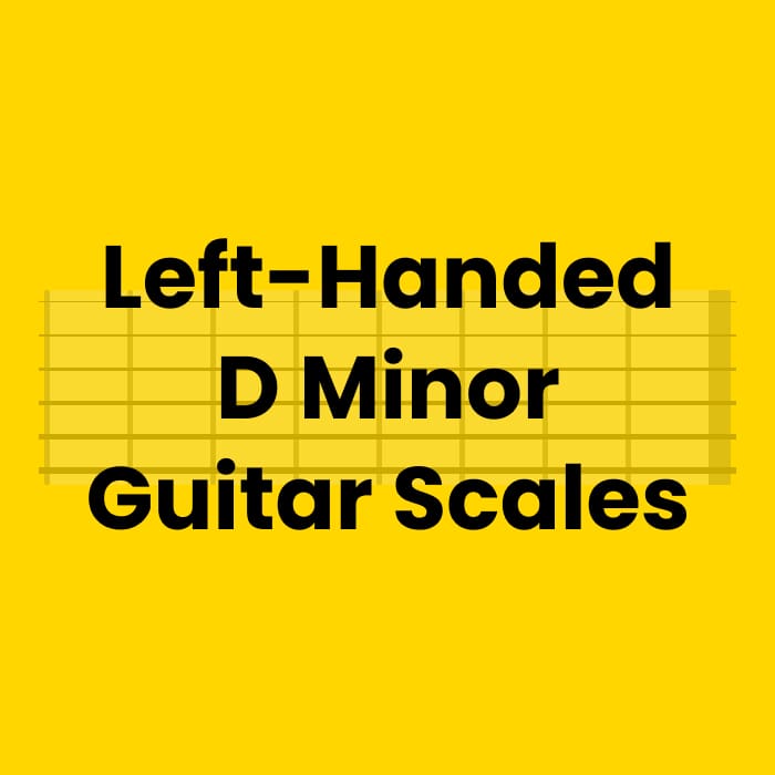 Left-Handed D Minor Guitar Scale