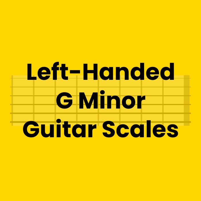 Left-Handed G Minor Guitar Scale
